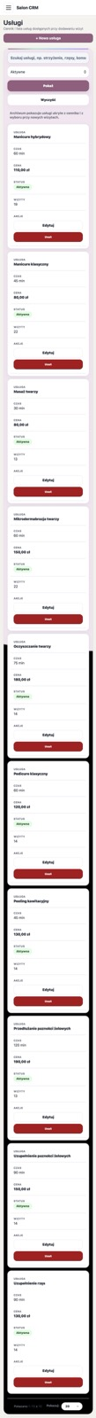 Services and pricing