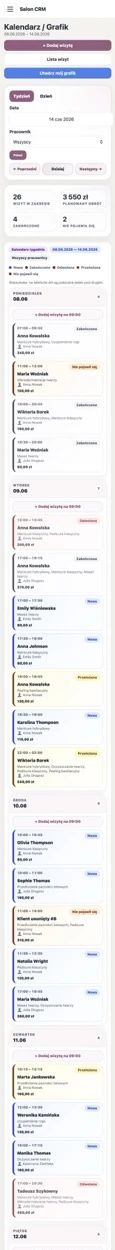Mobile calendar
